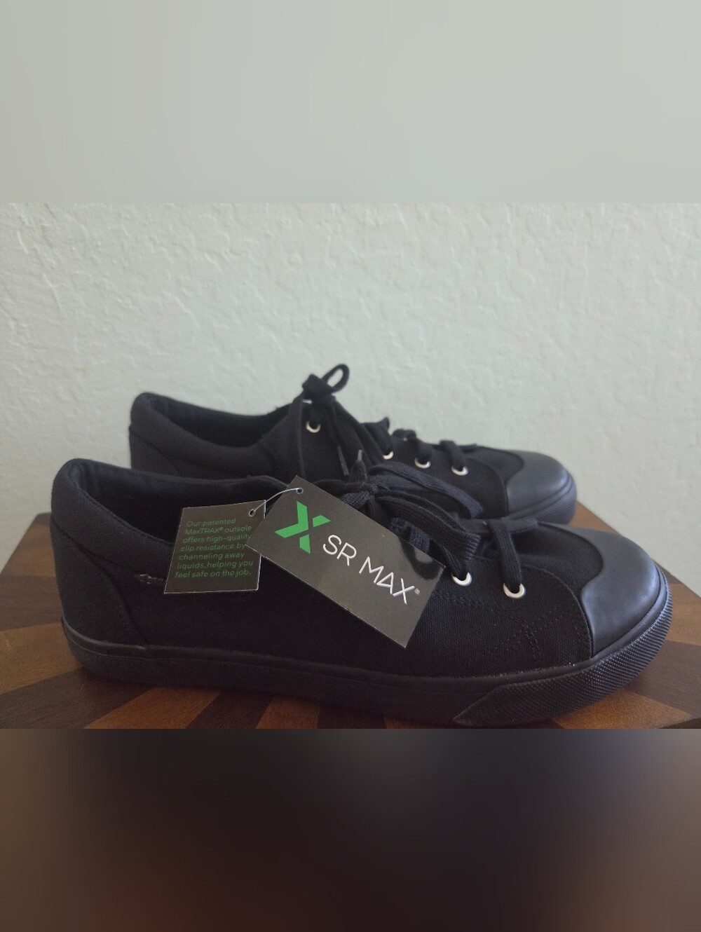 NWT SR Max Womens Black Ventura MaxTrax Soft Toe SRO Athletic Size 11